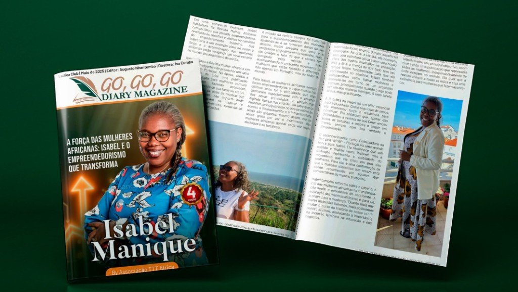 Go, Go, Go Diary Magazine — capa e páginas internas