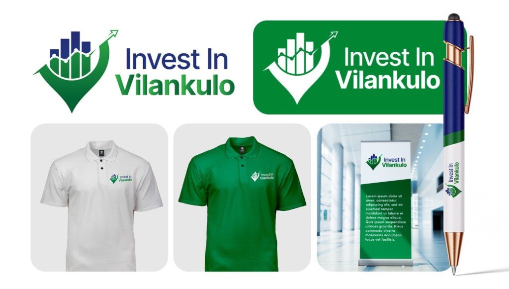 Invest In Vilankulo — branding corporativo e aplicações